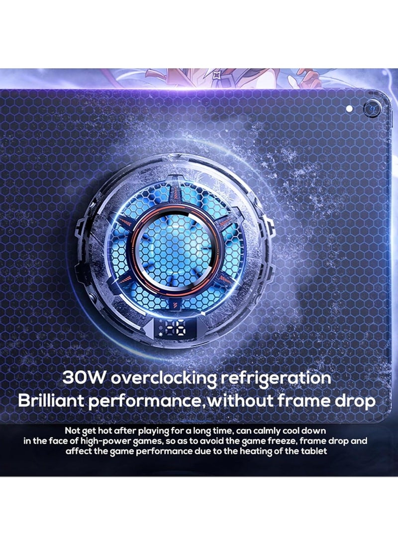 مبرد ألعاب لوحي مغناطيسي CX05 لجهاز iPad مروحة تبريد صامتة وعرض درجة الحرارة القصوى - Image 2