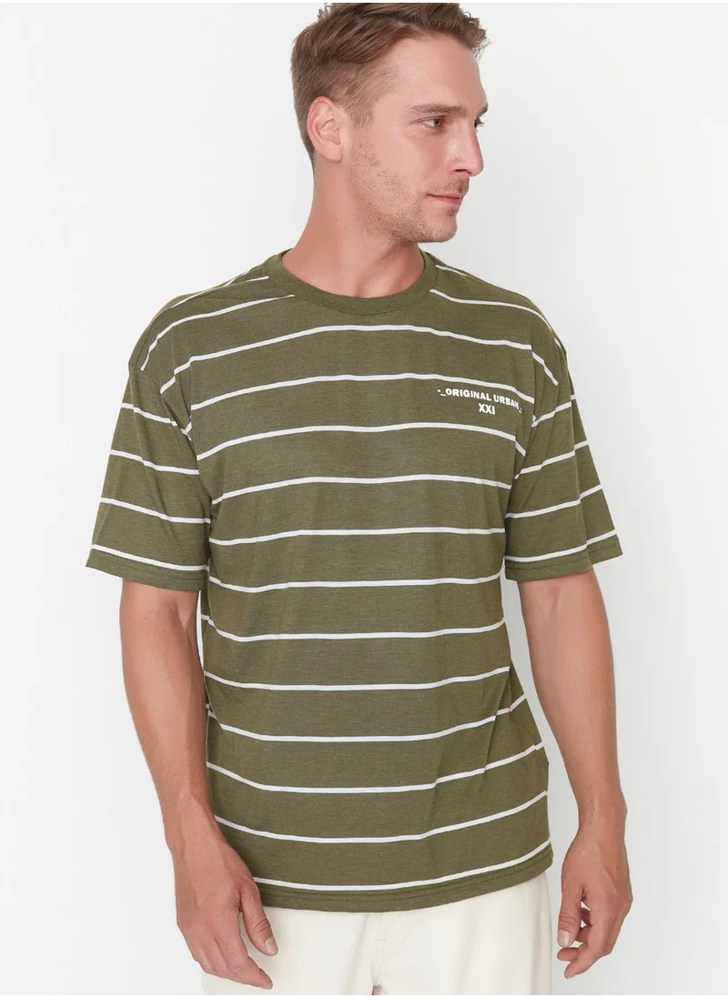 trendyol Striped Crew Neck T-Shirt