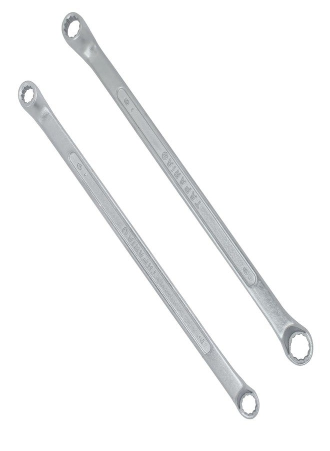 Taparia Ring Spanner – 6mm x 7mm,8mm x 9mm, Chrome Plated Finish - Ideal for Industrial Use
