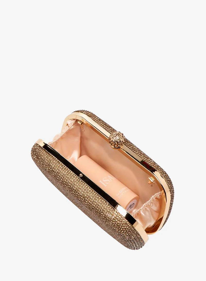 Flora Bella By Shoexpress Embellished Clutch with Chain Strap