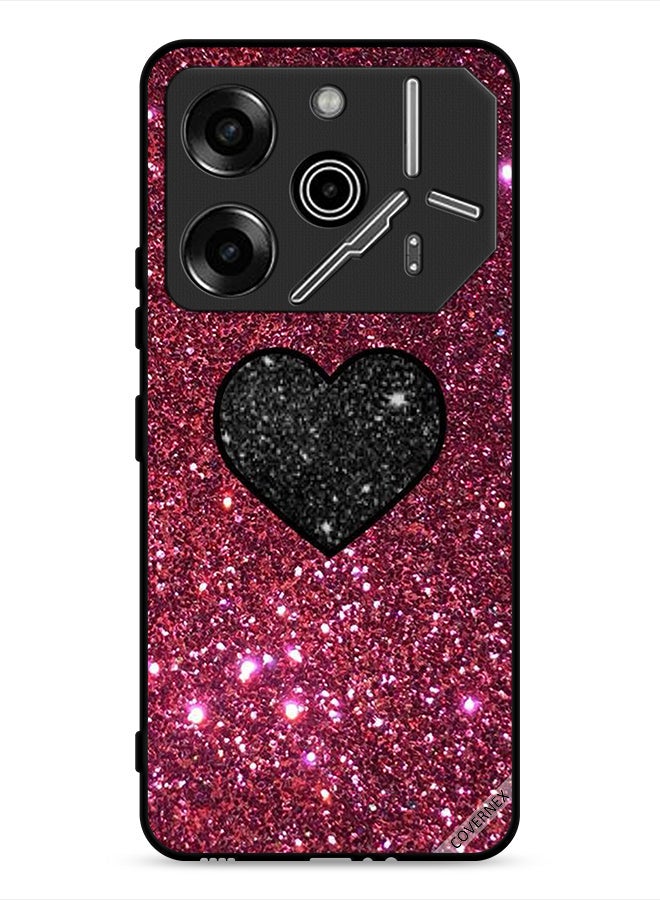 Covernex غطاء حماية Tecno Pova 6 Pro 5G مع قلوب في اللمعان - Image 1