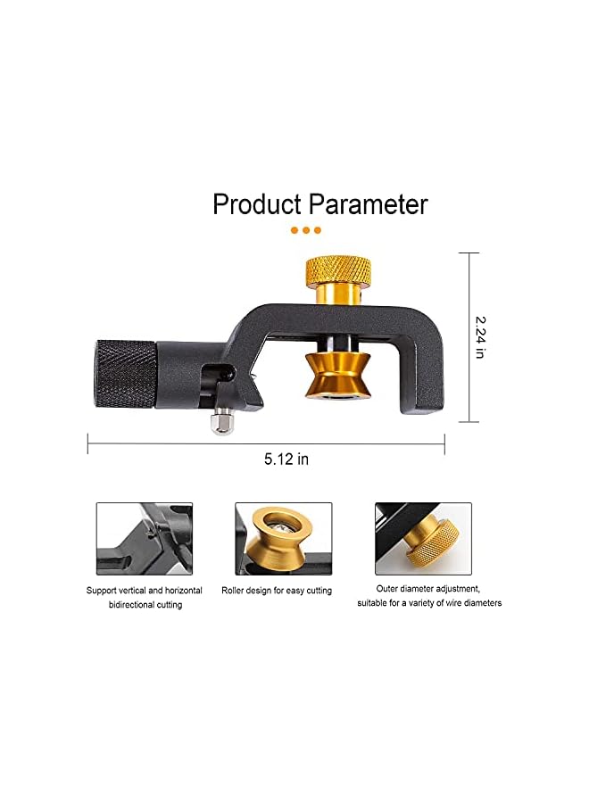 promass 8-28MM Wire Stripper, FTTH Armored Fiber Optic Cable Stripper, Coaxial Mid Span Cable Stripper, Radial Cutter, Slitting Tools with Adjustable Cutting Depth, 5/16" to 1 1/8" Diameter - Image 2