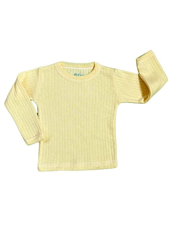 Two Piece Of Warmer Set With Padded Inside - Yellow