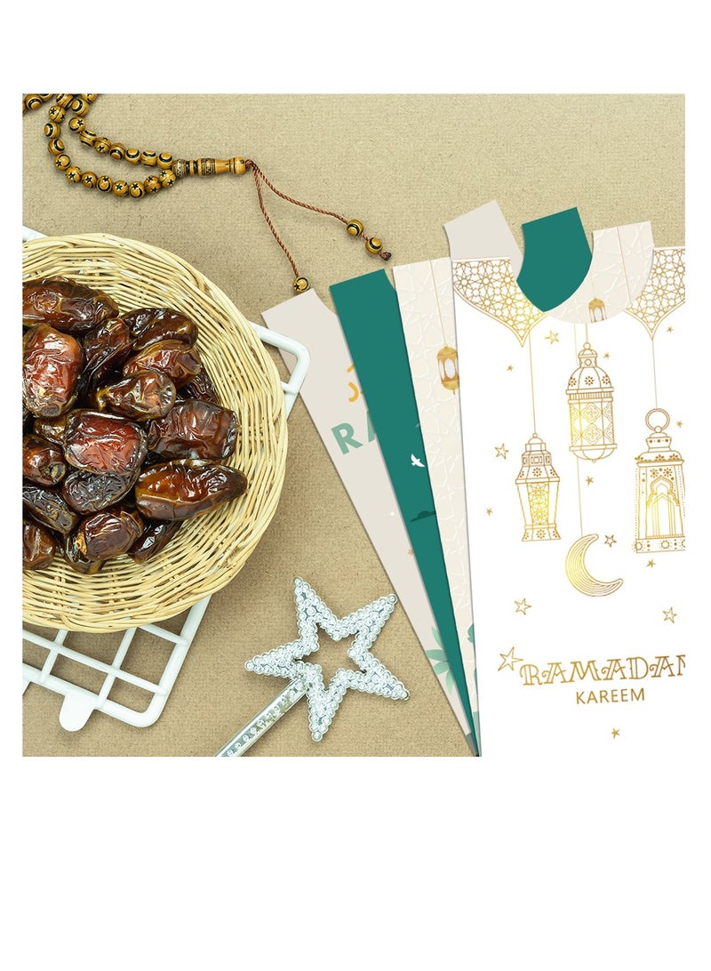 12pcs Red Envelopes for Eid Festival Eid Money Packet Eid Envelopes Ramadan Mubarak Envelopes Eid Celebrations Envelopes Eid Cash Envelopes Islam Cards Envelopes Paper Blue - Image 3