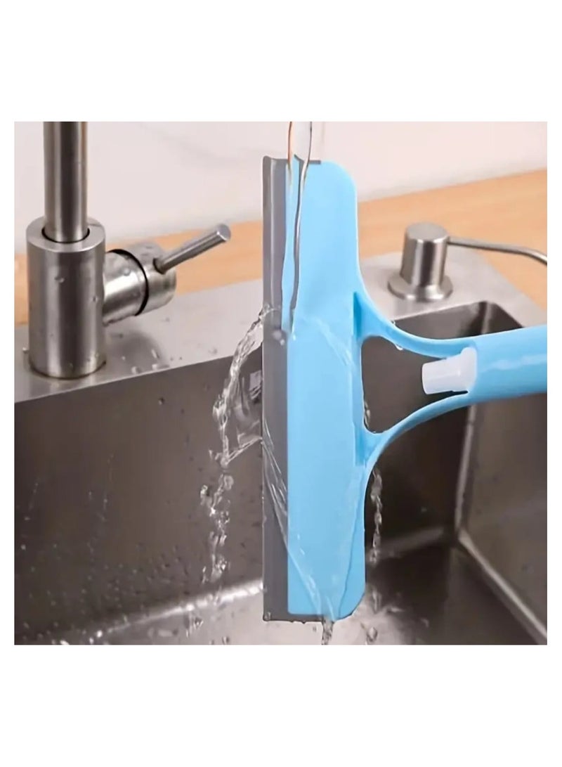 LDQ 1pc 3-in-1 Glass Wiper with Sprayer & Scraper – Multifunctional Window, Mirror & Car Windshield Cleaner, Squeegee for Tiles, Bathroom & Kitchen - Image 4