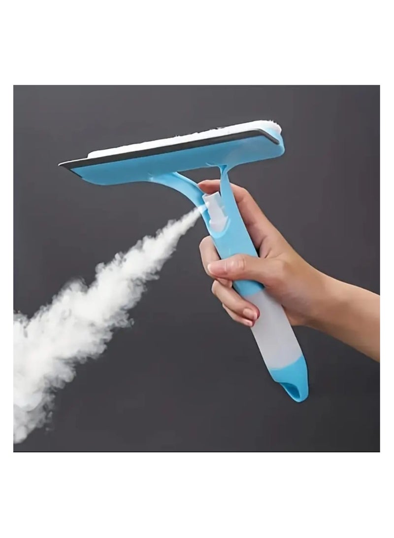 LDQ 1pc 3-in-1 Glass Wiper with Sprayer & Scraper – Multifunctional Window, Mirror & Car Windshield Cleaner, Squeegee for Tiles, Bathroom & Kitchen - Image 2