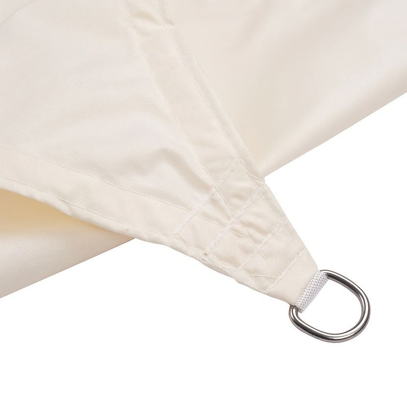 Beige Triangle Shade Sail UV Block Canopy High Quality Polyester Sun Shelter for Outdoor Garden Patio - Image 5