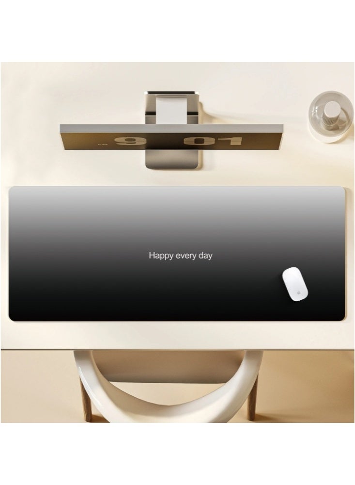 300×800×2mm Large Gaming Mouse Pad Stitched Edges Extended Mousepad Smooth Cloth Surface Non-Slip Rubber Base Waterproof Anime Black Extended Comfortable Mouse Mat Desk Pad Spill-Resistant Desk Pad for Keyboard and Mouse Gradient Black - Image 1