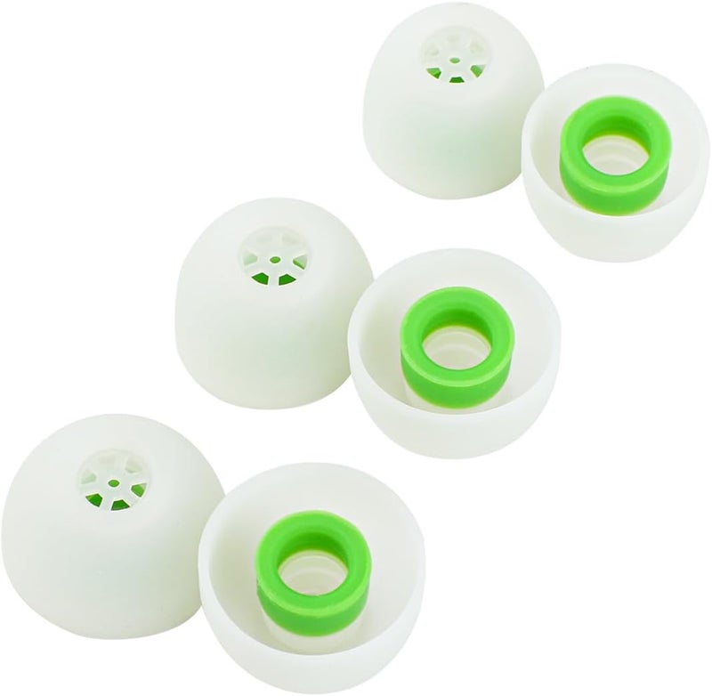 Linsoul Kiwi Ears Flex Earbud Tips, Replacement Silicone IEM Tips, 3 Pairs, S/M/L Size, for KZ ZS10 Pro 2, SuperMix 4,Hype4,Orchestra Lite, Cadenza Wired/Wireless Earphones (Green) - Image 1