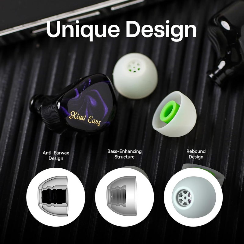 Linsoul Kiwi Ears Flex Earbud Tips, Replacement Silicone IEM Tips, 3 Pairs, S/M/L Size, for KZ ZS10 Pro 2, SuperMix 4,Hype4,Orchestra Lite, Cadenza Wired/Wireless Earphones (Green) - Image 5