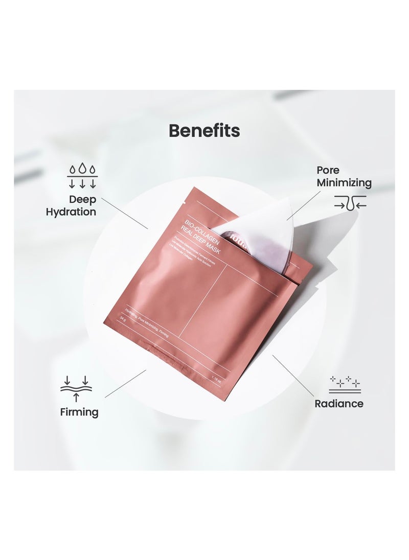 BIODANCE BIODANCE Bio-Collagen Real Deep Mask, Hydrating Overnight Mask, Pore Minimizing, Elasticity Improvement, 34g x4ea  - Image 5