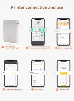 Generic Bluetooth Label Printer Free Program Multiple Templates 203DPI Suitable for Sorting and Classification Marking  - Image 4