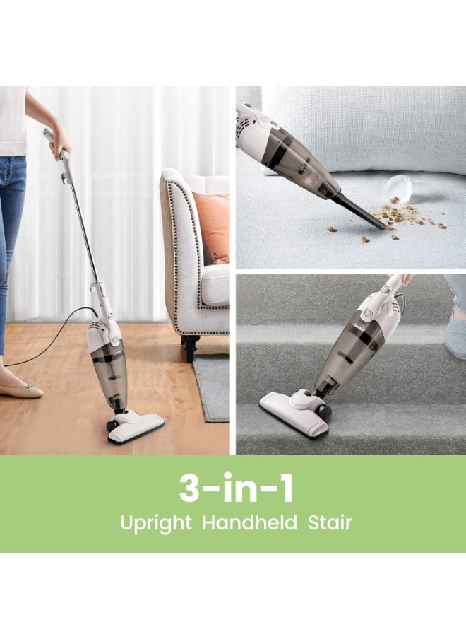Comfee' Vacuum Cleaner 2 in 1 Handheld Stick Cleaner 5M Long Cord Lightweight Powerful 600W 16000Pa Suction 0.5L Large Capacity Excellent Central Filtration System for Car Home Kitchen Hair  - Image 3