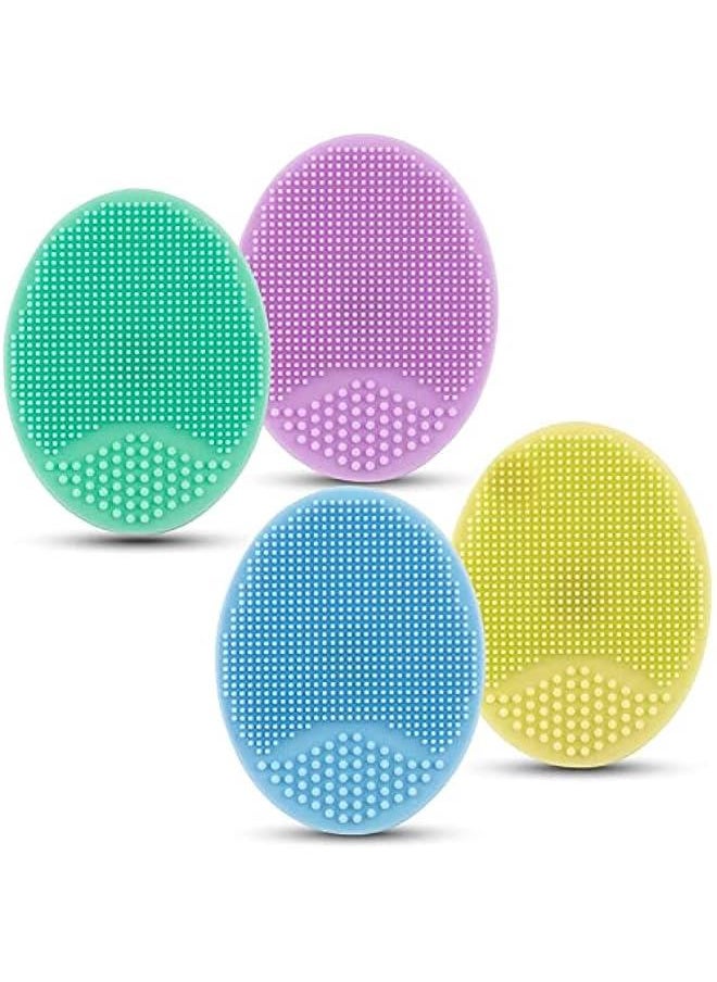 MOXO 4 Baby Bath Brush Baby Cradle Cap Brush Silic Massage Brush Scrubbers Exfoliator Brush for Dry Skin Cradle Cap  - Image 1
