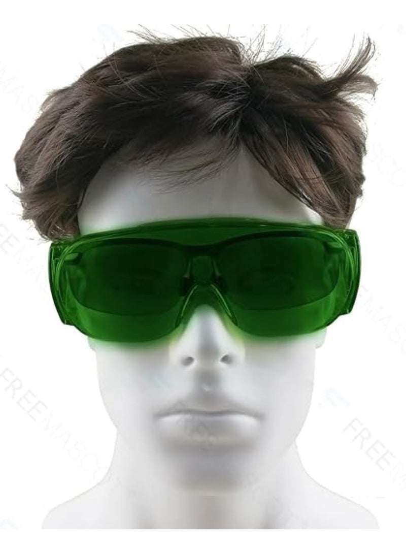 Simba IPL 200nm-2000nm Laser Eye Protection Glasses for Tanning, Laser Hair Removal, Red Light Therapy (Green) - Image 5