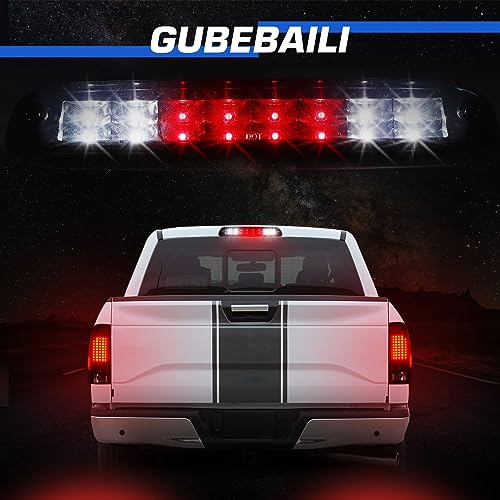 Gubebaili LED Tail Lights + 3rd Brake Light Fit for F250 F350 F450 F550 Super Duty 1999-2007 (Fits Styleside/Fleetside Models Only), Black Housing Smoke Lens - Image 4