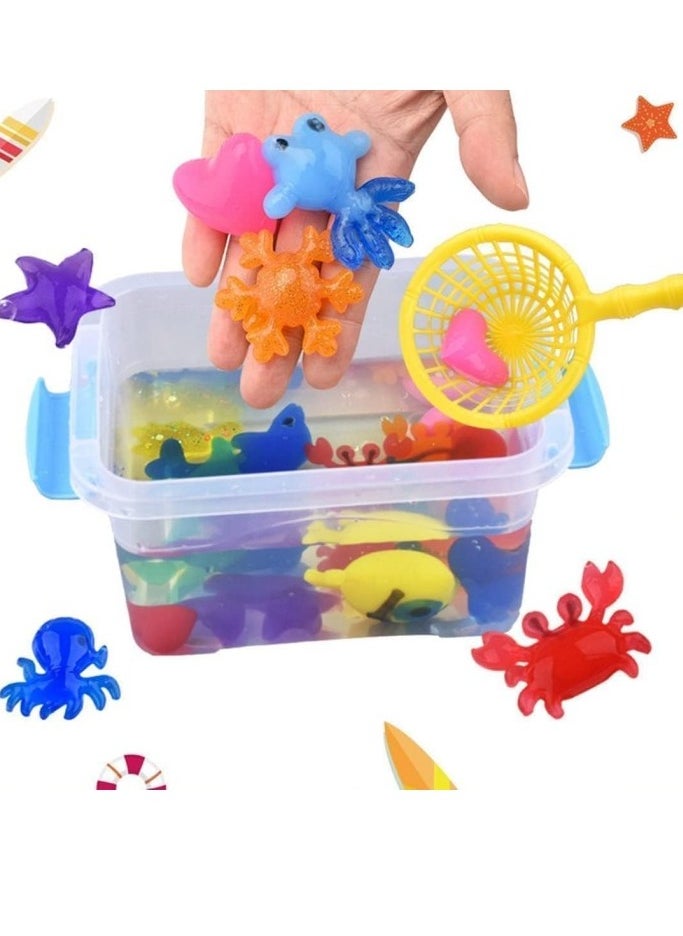 Magic Water Elf Beads Toy Set With Box DIY Maker Kit Jelly Sea Animal Creature Sensory Bin Set Toys For 3+Year Old Boys Girls Party Favors Goodie Bags Fillers Birthday Day Gifts And Prize  - Image 3