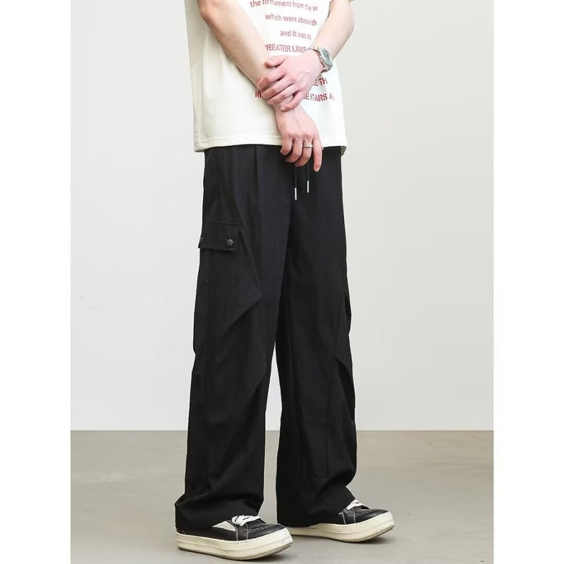 American-Style Quick-Drying Casual Pants Men'S And Women'S Summer Fashion Functional Tooling Parachute Pants Loose Straight All-Match Trendy Pants - Image 4