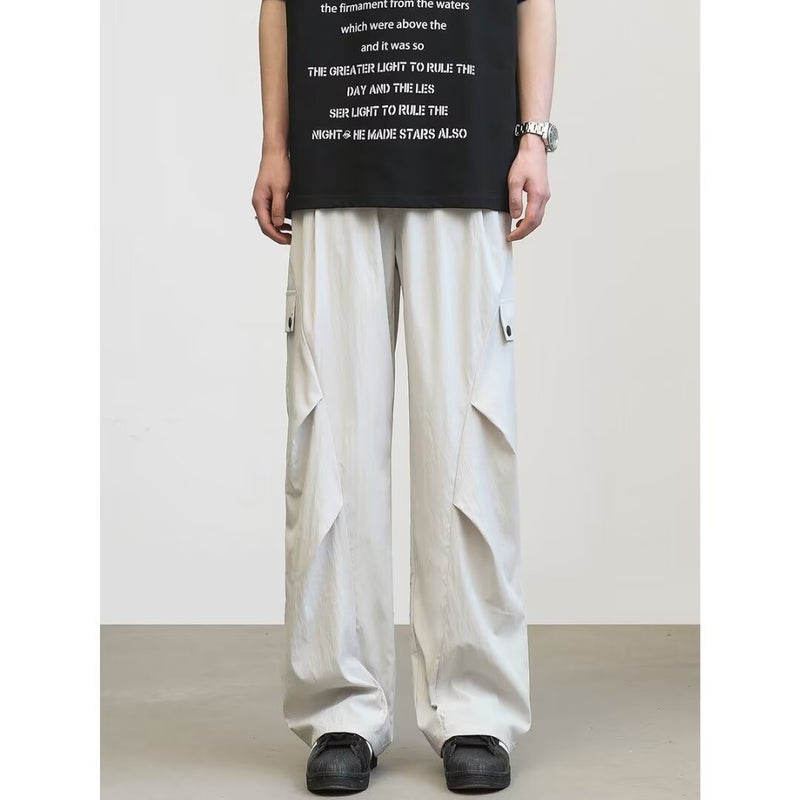 American-Style Quick-Drying Casual Pants Men'S And Women'S Summer Fashion Functional Tooling Parachute Pants Loose Straight All-Match Trendy Pants - Image 5