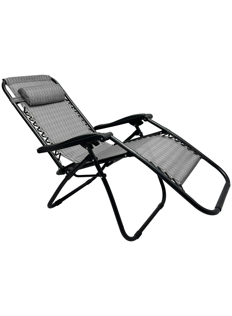 RENOVO Patio Chaise Lounges Chair gravity chair with adjustable backrest and footrest Sunlounger for Poolside Backyard and Beach - Image 4
