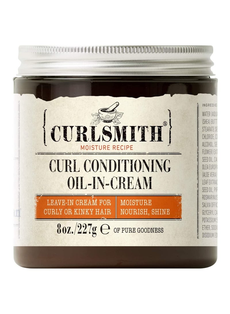 Curlsmith - Curl Conditioning Oil in Cream - Vegan Leave in Conditioner for Curly and Coily Hair (8oz) - Image 1
