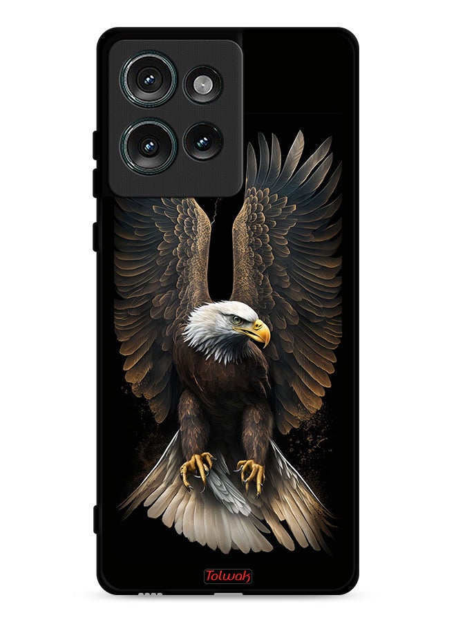 Tolwak Motorola Edge 50 Protective Case Cover Eagle Spread Wings - Image 1