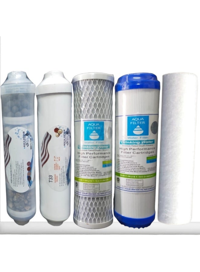 شمعات فلتر مياة 5 مراحل اكوا فلتر العلامة المائية