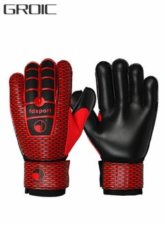 GROIC Goalie Gloves for Youth and Adult,Goalkeeper Gloves Kids with Finger Support,Soccer Gloves for Men and Women,Junior Keeper Football Gloves for Training and Match  - Image 1