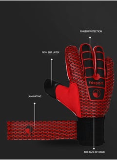 GROIC Goalie Gloves for Youth and Adult,Goalkeeper Gloves Kids with Finger Support,Soccer Gloves for Men and Women,Junior Keeper Football Gloves for Training and Match  - Image 2