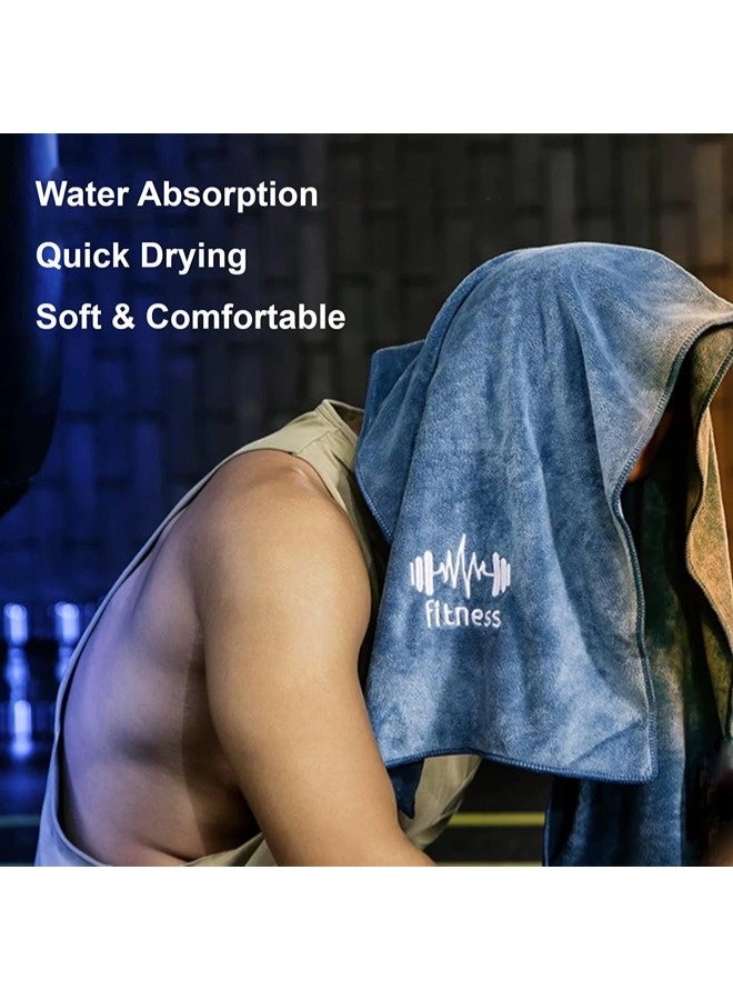 شيبشيب منشفة رياضية من الألياف الدقيقة بحجم أكبر، ناعمة للغاية للتمارين الرياضية واللياقة البدنية والرياضة والتدريبات، مناشف سريعة الجفاف بحجم 40 سم × 95 سم - Image 2