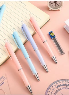 Y&D 6 Set Pastel Mechanical Pencil with tubes HB 0.7 mm Lead Refills and Eraser for Writing Drafting Drawing Sketch  - Image 2