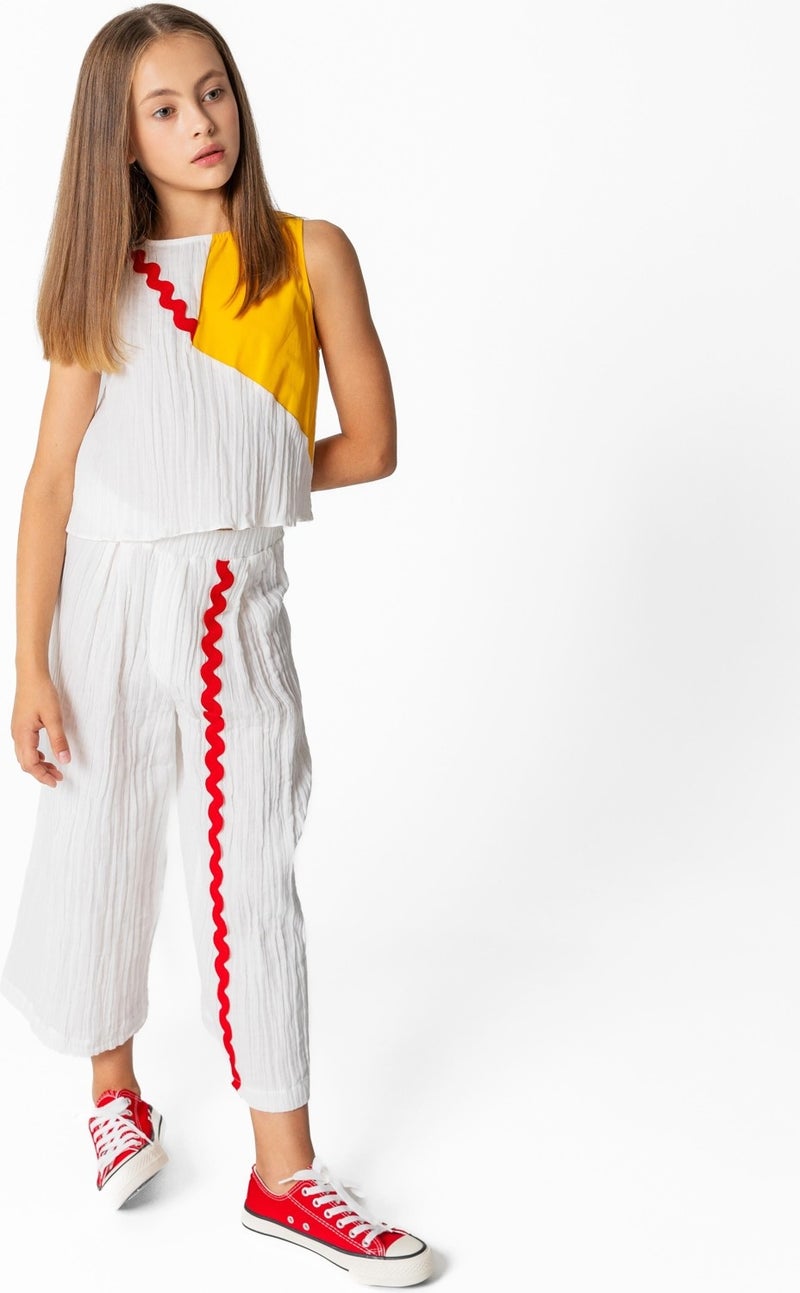 LIA LEA Girl White Trousers - Image 1