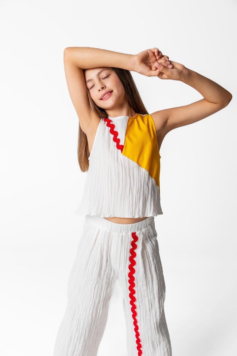 LIA LEA Girl White Trousers - Image 2