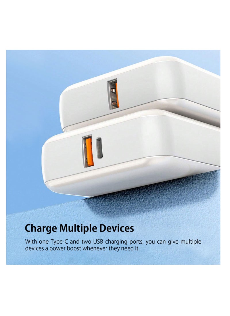 Bonita - 20000mAh: High-Capacity Portable Powerbank Charger with LED Display & USB-C Input - 100W fast charging External Battery Pack for iPhone, Samsung, iPad & More - white - Image 1