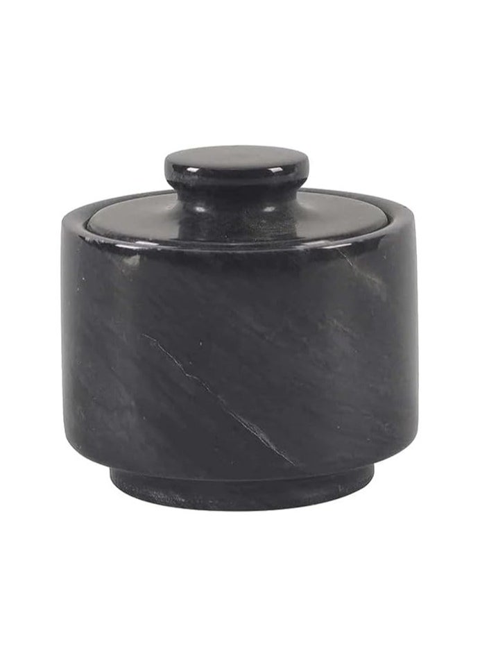 RADICALn Elegant Handmade Black Marble Sugar Dispenser Kitchen Decor Salt and Pepper Shaker Dispenser  - Image 1