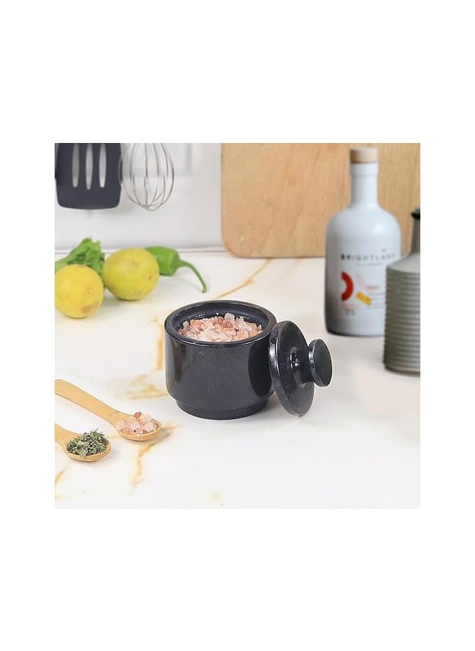 RADICALn Elegant Handmade Black Marble Sugar Dispenser Kitchen Decor Salt and Pepper Shaker Dispenser  - Image 2