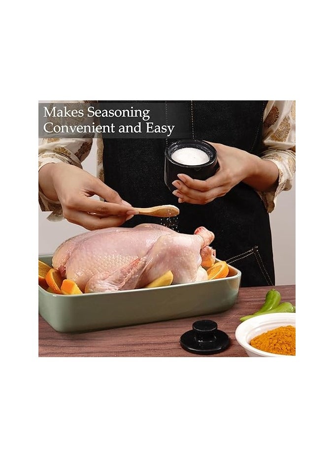RADICALn Elegant Handmade Black Marble Sugar Dispenser Kitchen Decor Salt and Pepper Shaker Dispenser  - Image 4