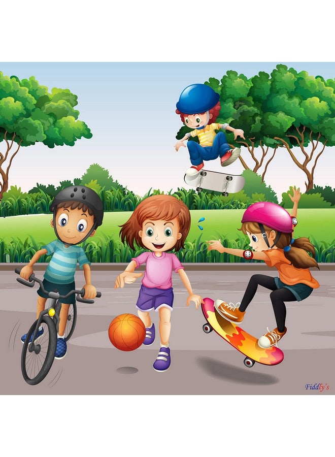 Fiddlys Wood Jigsaw Puzzles for Kids & Children -9 Pieces Age 3+ (Sports - Pack of 4) - Image 3