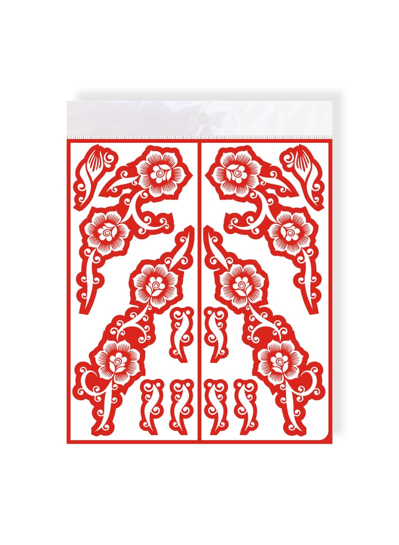 MAJARAT HENNA DESIGN STICKER FOR ADULTS /  MEDIUM- MJ 219 - Image 1