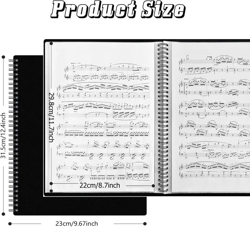 iGolife 60 Pockets Portfolio Binder with Plastic Sleeves, Presentation Book Display 120 Pages File Folder for Artwork, Sheet Music, Document, Diamond Painting - Image 2