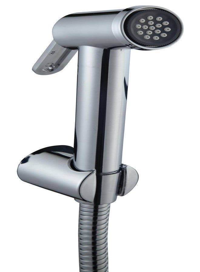 Hindware Italian Collection F160193CP Health Faucet for Bathroom | Made of ABS | Comes with 1.2-Meter Stainless Steel Tube | Element