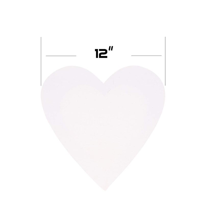 Transon 12inch Artist Heart Canvas Primed Stretched Canvas Ready for Painting Pack of 2 - Image 2