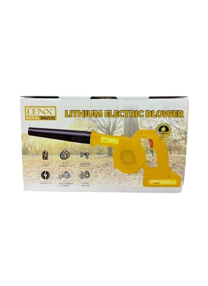 Denx DENX DX2532 electric blower with a power of 550 watts for cleaning gardens and vacuuming dirt easily  - Image 3