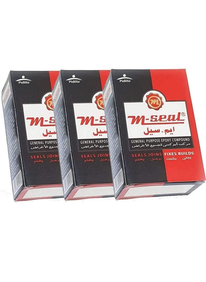 Pidilite - M-seal General Purpose Epoxy Compound 100g, 3-Pack - Image 1