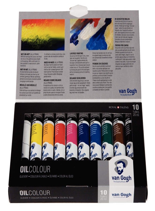Van Gogh Oil Color Paint, 10x20ml Tubes, Basic Set - Image 3
