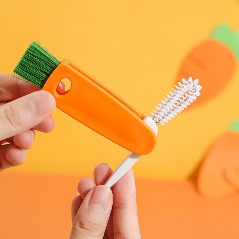 Multifunctional Cup Lid Cleaning Brush for Thermos, Grooves, Gaps, Milk Bottles, Carrot Cups - Image 3