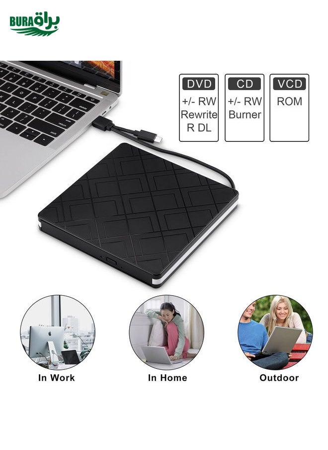 BURAQ Type-C DVD Burner External Optical Drive  - Image 5