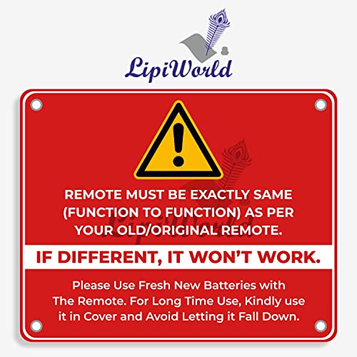 LipiWorld® Led LCD Tv Remote Compatible with Reliance Reconnect Tv Remote - Image 3
