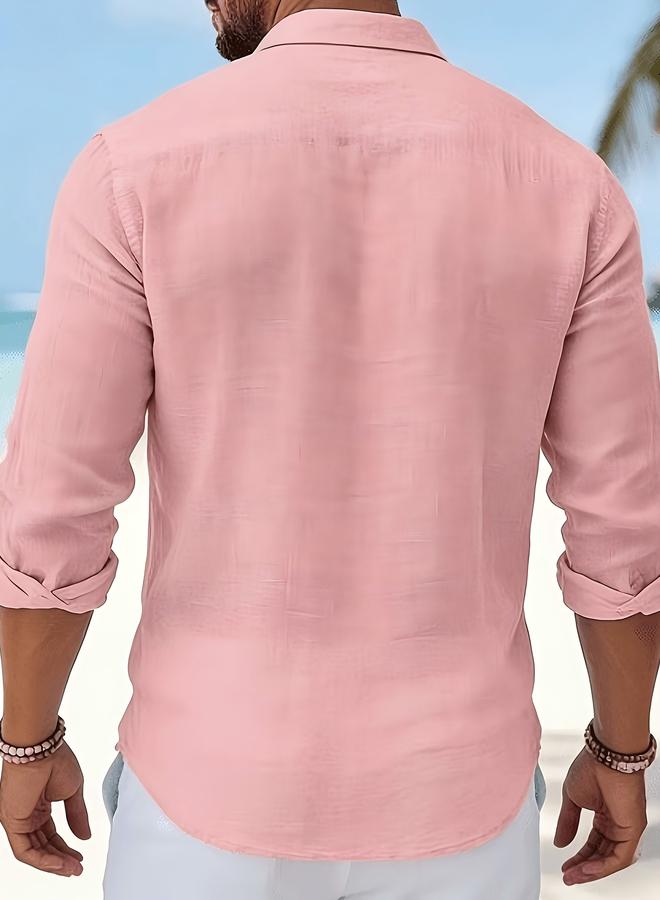 Take Two Pink Plain Shirt - Image 4