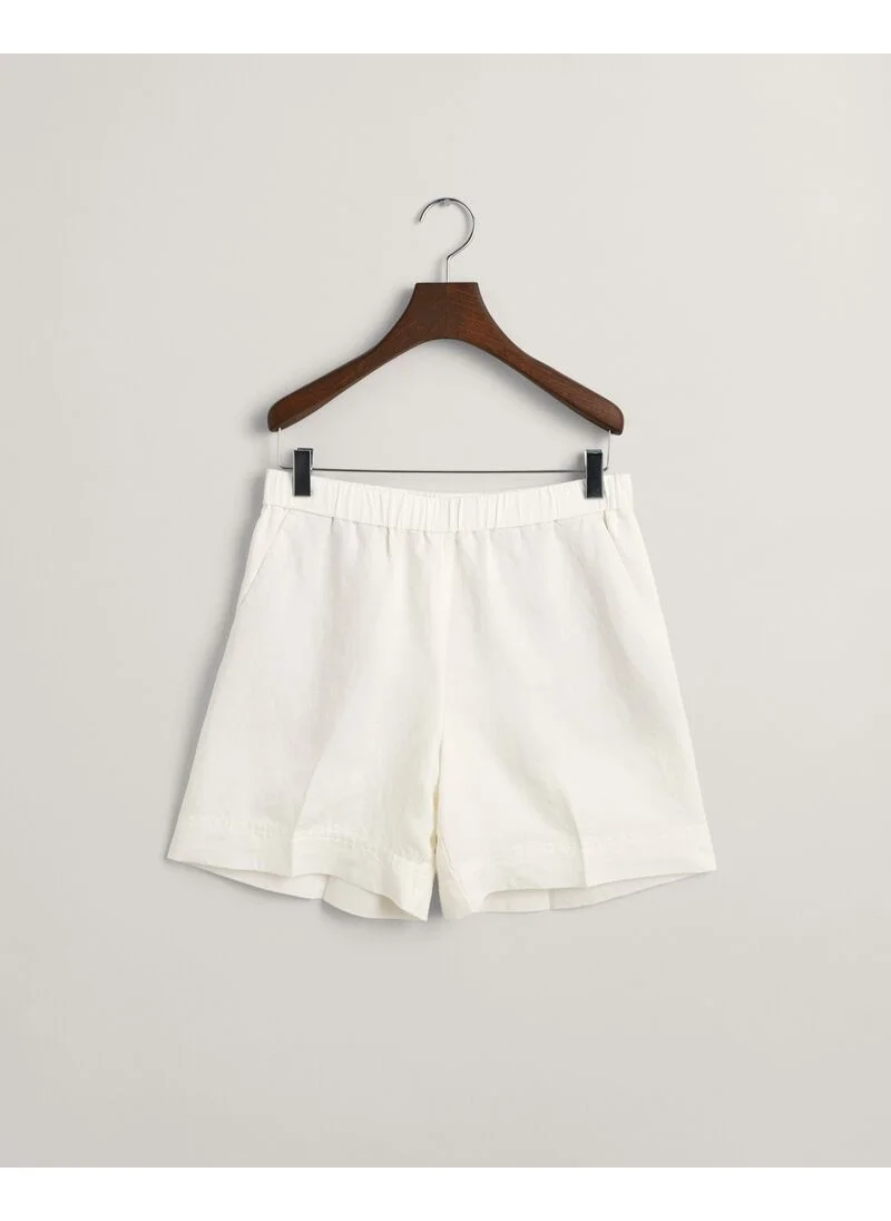 GANT Relaxed Fit Linen Blend Pull-On Shorts